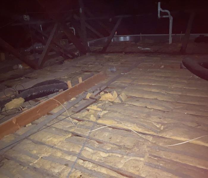 The Attic in business after the roof was struck by Lighting